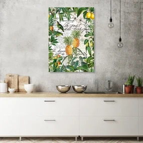 Gario Obraz na plátne Tropické ovocie a kaligrafia - Andrea Haase Rozmery: 40 x 60 cm