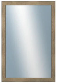 DANTIK - Zrkadlo v rámu, rozmer s rámom 40x60 cm z lišty KOSTKA platina (2785)