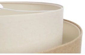 Luster na lanku DOBLO 1xE27/60W/230V béžová/krémová