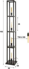 Stojaca lampa 73-14 Quadra 4L  - Komfort-nábytok
