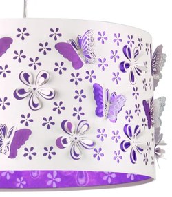 ONLI - Detský luster TITILLA 1xE27/22W/230V fialová/biela