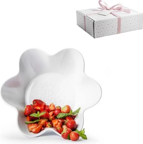 Keramická misa PICCADILLY FLORA Ø25,5 cm, biela