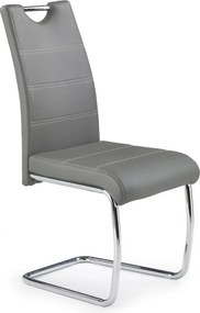 Jedálenská stolička SAFFON, 1 ks, sivá