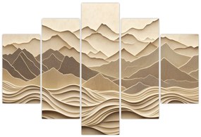 Obraz - 3D línia hôr (150x105 cm)