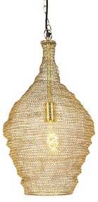 Orientálna závesná lampa zlatá 30 cm - Nidum
