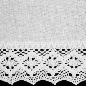 KRÁTKA ZÁCLONA NA PÁSKE CLARIE 150X60 CM BIELA