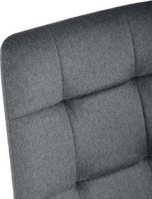 Jedálenská stolička zamatová, sivá DCL-X7015 GREY2