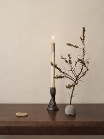 ferm LIVING Kónická sviečka DRYP 30 cm, sada 2 ks, teple šedá