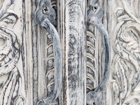 furniture-nabytek.cz - Masívna kúpeľňová sada Santa Cruz, šedá, Holz - Mango, povrchová úprava, 3-dielna