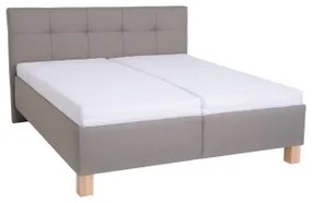 Čalúnená posteľ s matracom a úložným priestorom MARIA 180x200 cm taupe