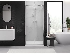 Mexen Exo, skladacie dvere do otvoru 60x200 cm, 6mm číre sklo, chrómový profil, 816-060-000-01-00