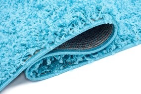 Kusový shaggy koberec TKY-6365 modrý
