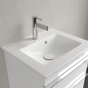 VILLEROY &amp; BOCH Venticello závesné umývadielko s otvorom, s prepadom, 500 x 420 mm, Stone White, s povrchom CeramicPlus, 412450RW