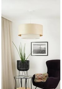 Brilagi - Luster na lanku ARIZONA BOHO 1xE27/15W/230V pr. 60 cm béžová/biela