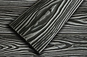Polystyrénový 3D obklad Doska strieborno-čierna, kartáčovaná, balenie