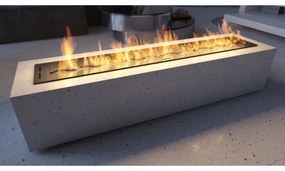 InFire - Vstavaný BIO krb 7,5x120 cm 7kW čierna
