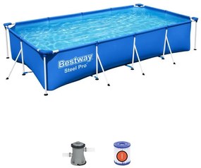 Bazén Bestway® Steel Pro™, 56424, filter, pumpa, 4,00x2,10x0,81 m