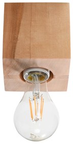 Stropné svietidlo Ariz, drevené telo svietidla