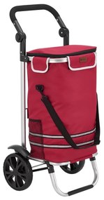Nákupný vozík 3 v 1 – objem 56 l, červený