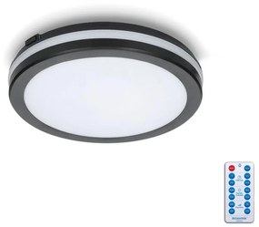 Kobi LED Kúpeľňové stropné svietidlo so senzorom LED/12W/230V pr. 20 cm čierna + DO KB0346