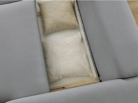 Sivá rozkladacia/s úložným priestorom pohovka 265 cm Ezechiel – Bobochic Paris