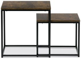 Set 2 príručných stolíkov Algarabias (old style wood). Vlastná spoľahlivá doprava až k Vám domov. 1121148