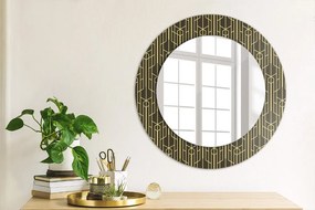 Abstraktný Okrúhle dekoračné zrkadlo na stenu