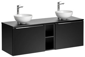 Sada keramického umyvadla na desku a výpusti Domi 32 cm bílá