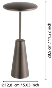 Eglo 900924 - LED Stmievateľná vonkajšia lampa PICCOLA 2,8W/5V 5200mAh IP54 béžová