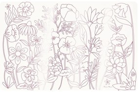 Papierové prestieranie v súprave 8 ks 28x42.5 cm Butterflies &amp; Flowers – Meri Meri