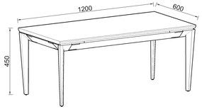 Kancelársky stôl Houseland Profit Office 01 120 cm prírodný dub