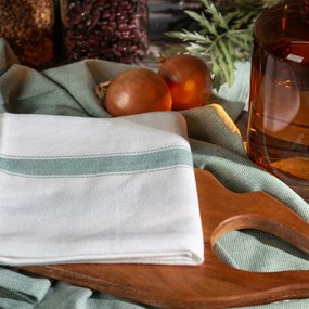 Sada kuchynských utierok SOFIA biela / zelená