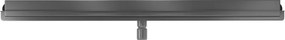 Mexen Flat Wall, sprchový žľab na stenu 2v1, 120 cm, brúsený grafit, 1E30120