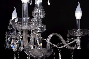 Toolight - Krištáľový závesný luster 3xE14 60W 300752, strieborná, OSW-04601