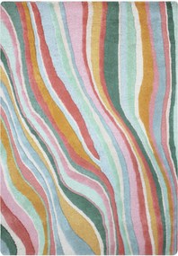 XXXLutz VLNENÝ KOBEREC, 200/290 cm zelená, ružová Flair Rugs - Online Only bytové doplnky - 003165040603