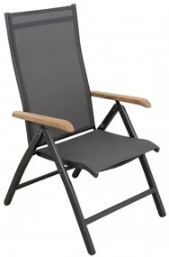 Doppler CONCEPT teak FSC - záhradné hliníkové polohovacie kreslo