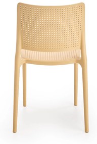Oranžová plastová stolička K514