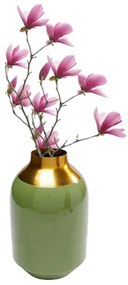 Ciera váza zelená/zlatá 29 cm