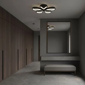 Toolight Toolight, stropné svietidlo 33W, 3000K, LHJ075-C, čierna-biela, OSW-50055