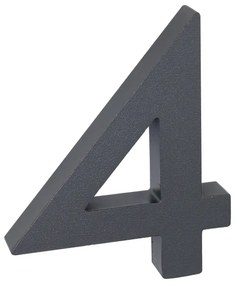 Domové číslo "4", RN.100LV, štruktúrované, antracit
