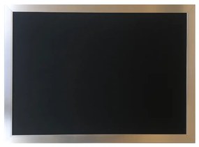 Toptabule.sk CHRM00 Čierna kriedová tabuľa PREMIUM v chromovom ráme 60x120cm / nemagneticky