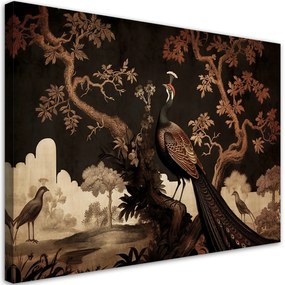 Gario Obraz na plátne Orientálny páv na strome Rozmery: 60 x 40 cm
