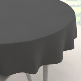 Biante Veľký dekoračný okrúhly obrus BKU-119 Antracitovo sivý Ø 240 cm