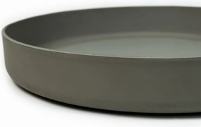 Dekoračná miska ORYVEN, sklolaminát, priemer 40 cm, beton design