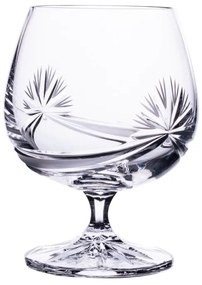 Onte Crystal Bohemia Crystal ručne brúsené poháre na rum, brandy a koňak Mašľa 250 ml 2KS