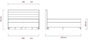Elektrická polohovateľná čalúnená posteľ s matracmi MILA 160x200 cm sivá