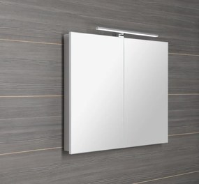 Sapho Sapho, GRETA galérka s LED osvetlením, 81x70x14cm, biela mat, GR080-0031