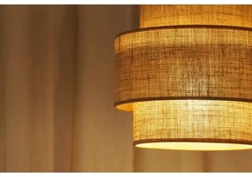 Brilagi - Luster na lanku SPACE YUTE 1xE27/15W/230V pr. 25 cm béžová/biela