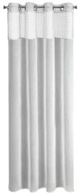 Originálna biela záclona s ľanovým efektom 135 x 250 cm