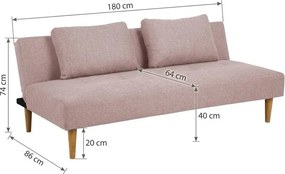 Tmavosivá rozkladacia pohovka Bonami Essentials Matylda